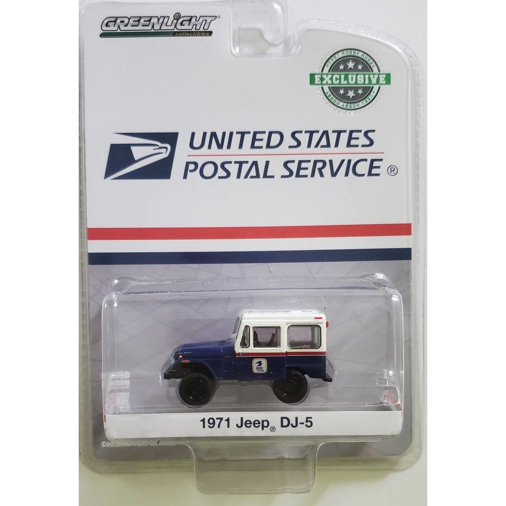 Greenlight 1971 Jeep DJ-5 USPS Blue New Sealed Hobby Exclusive